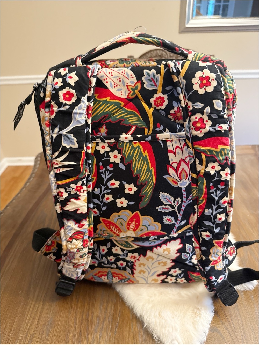 Vera Bradley Campus Backpack — Floral Fiesta Pattern | Like New - Picture 3 of 11
